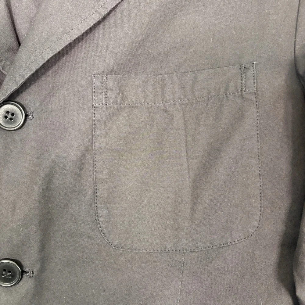 C.P. Company Mens Sport Coat 52 (42‎ US) Black Cotton Nylon 3-Button Made Italy